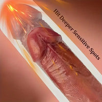 8.66in Lifelike Large Silicone Soft Skin Feeling Suction Cup Dildo