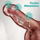 8.66in Lifelike Veins Skin Big G-Spot Stimulation Dildo For Hands-Free