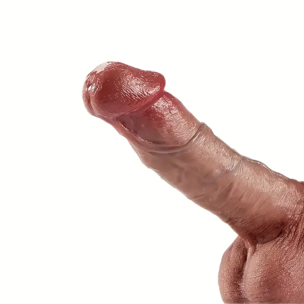 8.66in Lifelike Veins Skin Big G-Spot Stimulation Dildo For Hands-Free