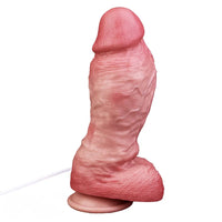 8.66in Liquid Big Lifelike Silicone Double Layer Realistic Cumming Dildo