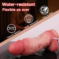 8.66in Liquid Big Lifelike Silicone Double Layer Realistic Cumming Dildo