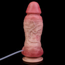 8.66in Liquid Big Lifelike Silicone Double Layer Realistic Cumming Dildo