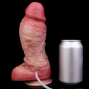 8.66in Liquid Big Lifelike Silicone Double Layer Realistic Cumming Dildo