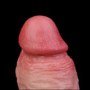 8.66in Liquid Big Lifelike Silicone Double Layer Realistic Cumming Dildo