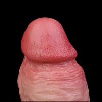 8.66in Liquid Big Lifelike Silicone Double Layer Realistic Cumming Dildo