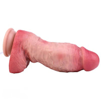 8.66in Liquid Big Lifelike Silicone Double Layer Realistic Cumming Dildo