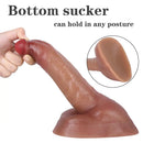 8.66in Liquid Silicone Dual Hardness Soft Big Dildo For G-Spot Masturbation