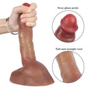8.66in Liquid Silicone Dual Hardness Soft Big Dildo For G-Spot Masturbation