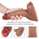 8.66in Liquid Silicone Dual Hardness Soft Big Dildo For G-Spot Masturbation