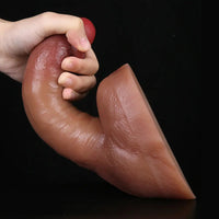 8.66in Liquid Silicone Dual Hardness Soft Big Dildo For G-Spot Masturbation