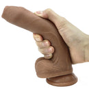 8.66in Liquid Silicone Exposed Glans Foreskin Fake Soft Dildo