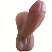 8.66in Liquid Silicone Full-Body Soft Male Penis Real Dildo Durable Manual Toy