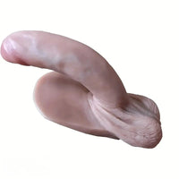 8.66in Liquid Silicone Full-Body Soft Male Penis Real Dildo Durable Manual Toy