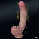 8.66in Liquid Silicone Soft Super Realistic Dildo For Women Big Penis