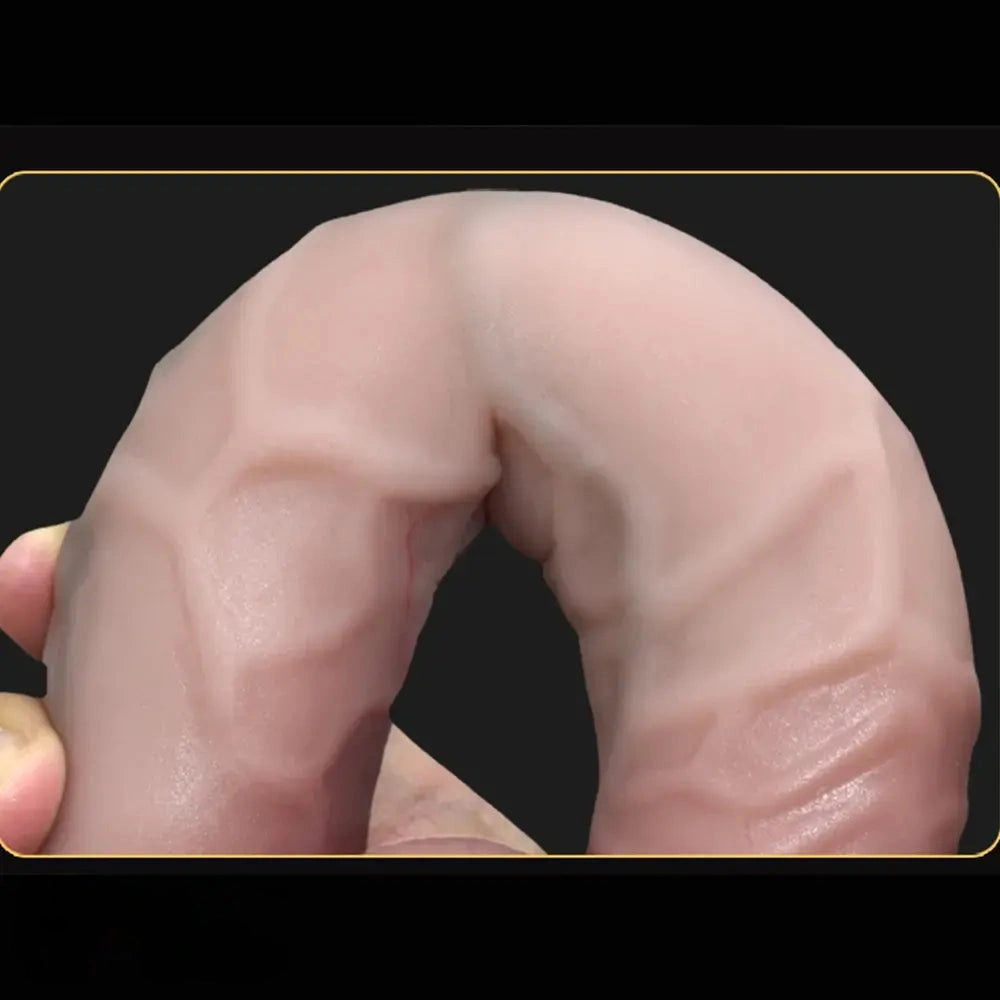 8.66in Liquid Silicone Soft Super Realistic Dildo For Women Big Penis
