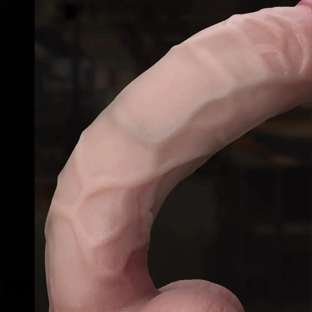 8.66in Liquid Silicone Soft Super Realistic Dildo For Women Big Penis