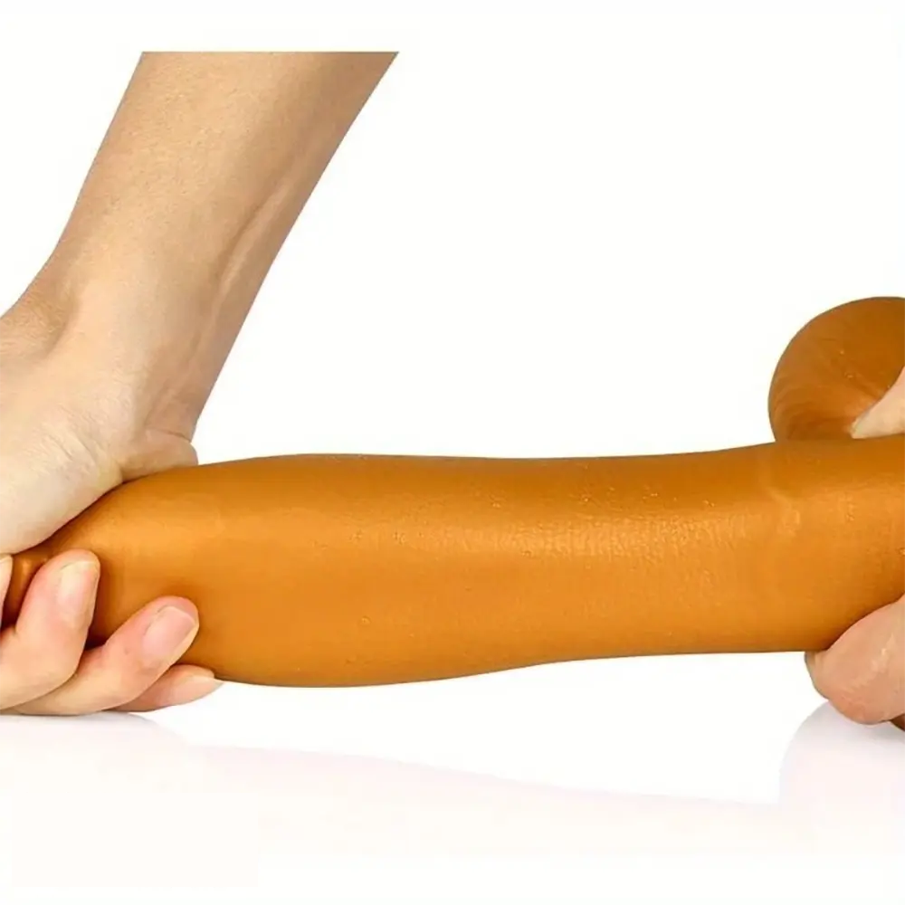8.66in Liquid Silicone Thick Dildo Penis Soft SkinFriendly GSpot Giant Dildo