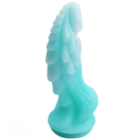 8.66in Luminous Soft Dragon Glowing Dildo Silicone Sex Toy For Women