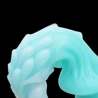 8.66in Luminous Soft Dragon Glowing Dildo Silicone Sex Toy For Women