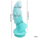 8.66in Luminous Soft Dragon Glowing Dildo Silicone Sex Toy For Women