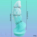 8.66in Luminous Soft Dragon Glowing Dildo Silicone Sex Toy For Women