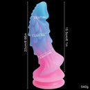 8.66in Luminous Soft Dragon Glowing Dildo Silicone Sex Toy For Women