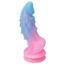 8.66in Luminous Soft Dragon Glowing Dildo Silicone Sex Toy For Women