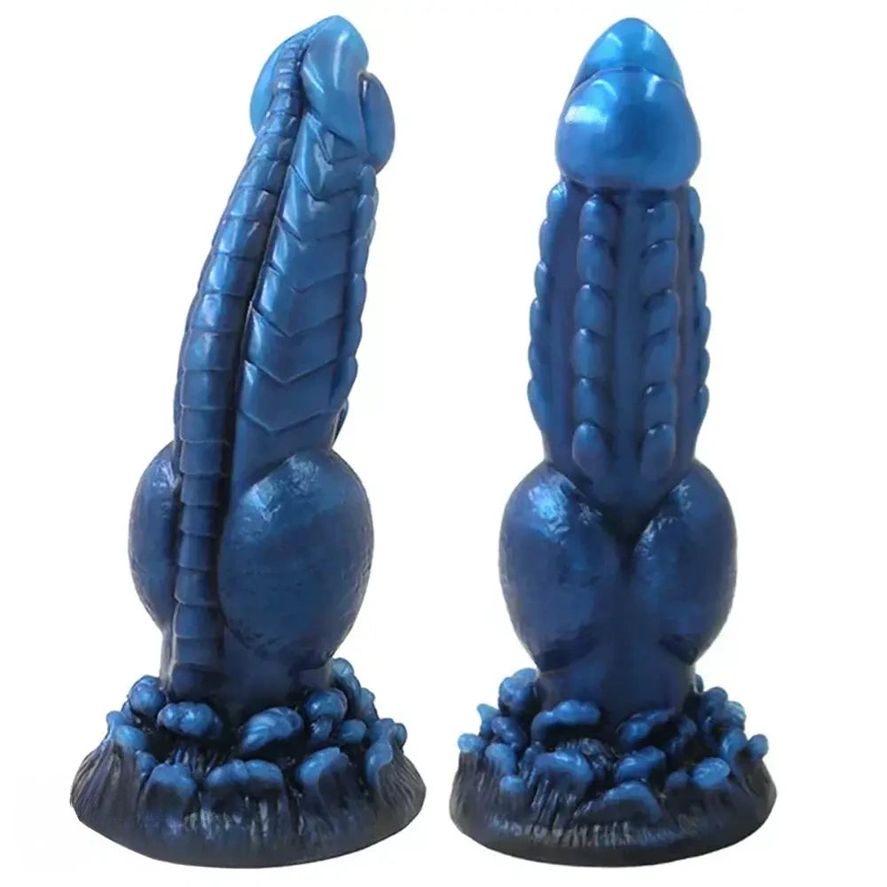 8.66in Monster Big Knot Wolf Dildo Silicone Soft Vagina Massager