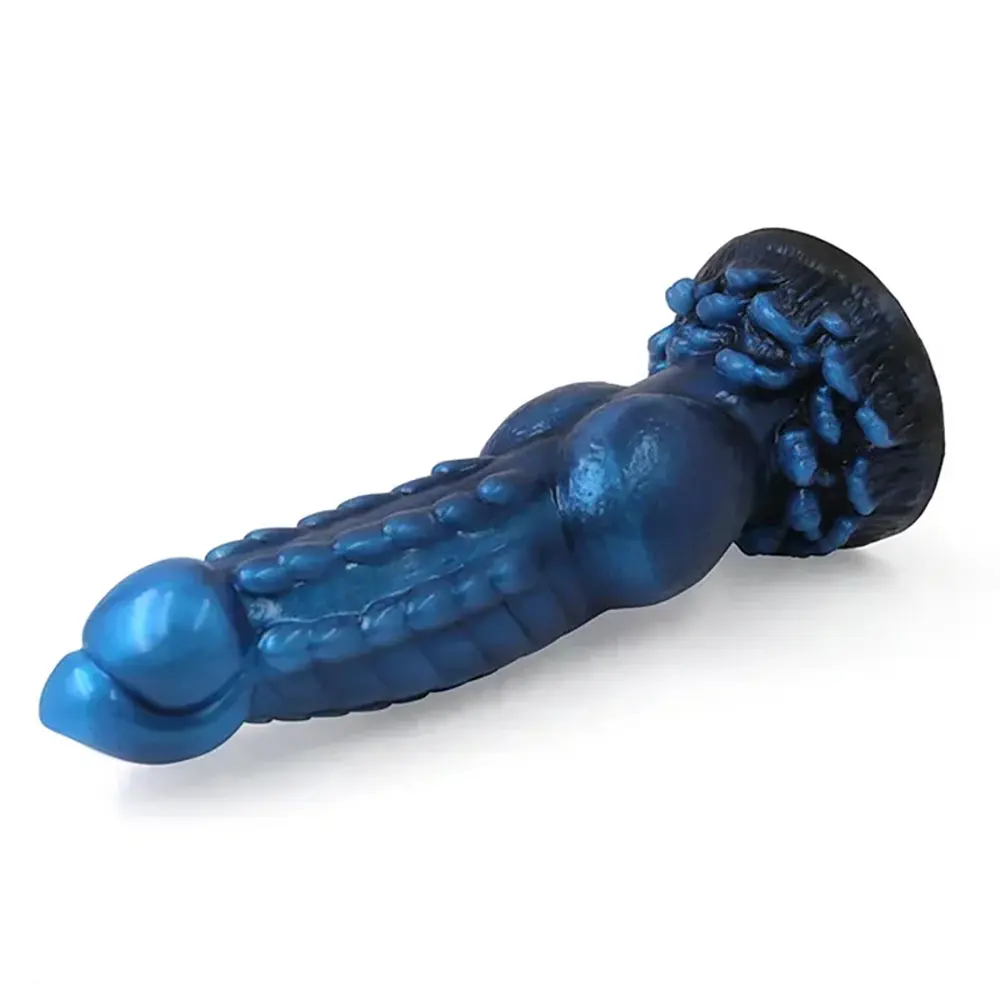 8.66in Monster Big Knot Wolf Dildo Silicone Soft Vagina Massager