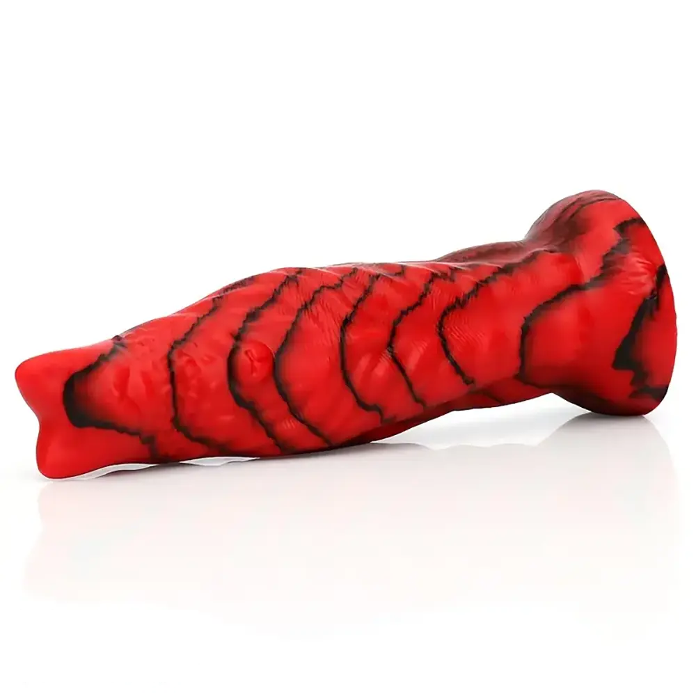 8.66in Monster Cat Ears Silicone Animal Big Soft Anal Fantasy Dildo