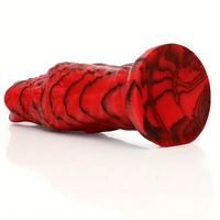 8.66in Monster Cat Ears Silicone Animal Big Soft Anal Fantasy Dildo