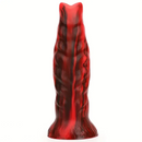 8.66in Monster Cat Ears Silicone Animal Big Soft Anal Fantasy Dildo