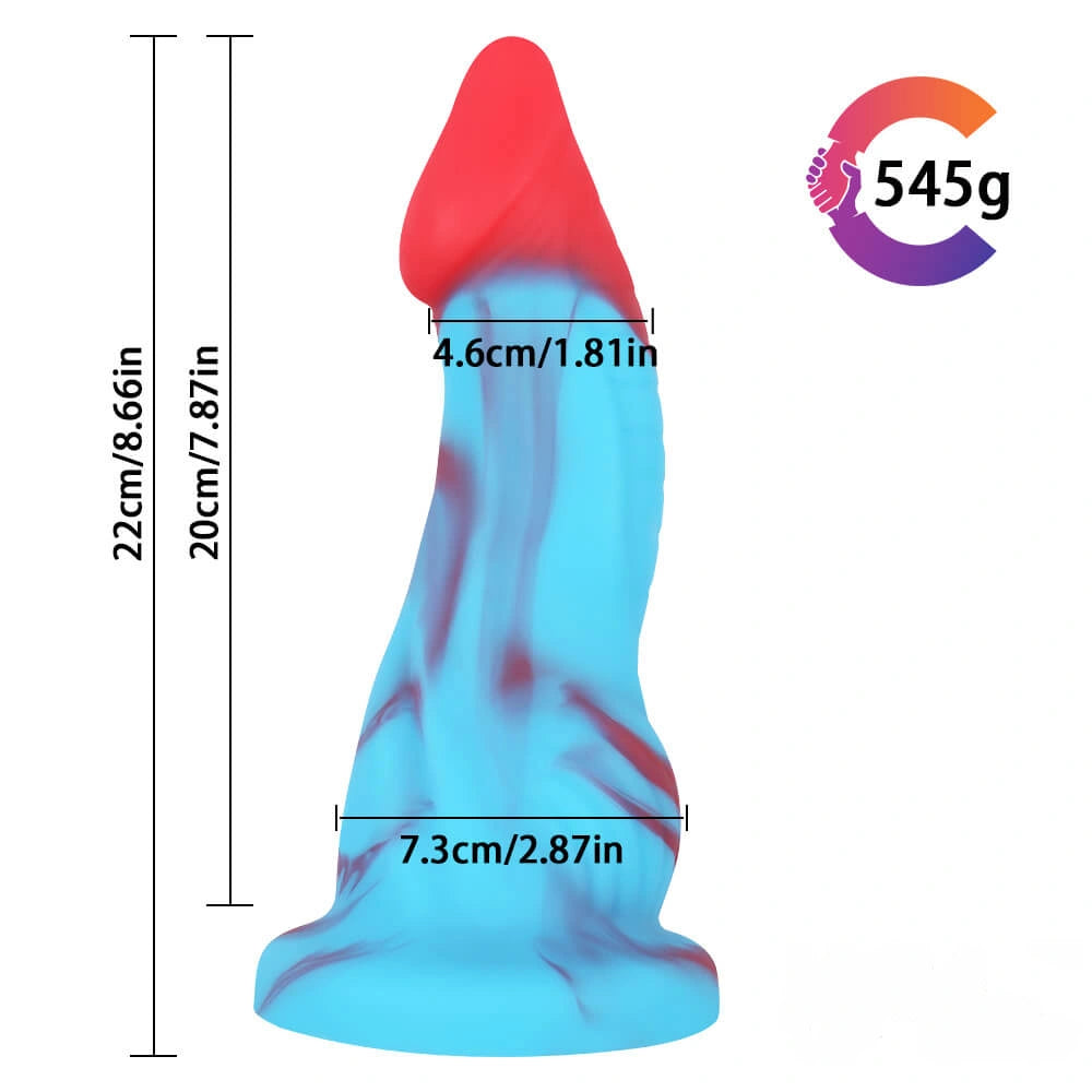 8.66in Penguin Arctic Animal Mix Color Dildo For Gay Couples
