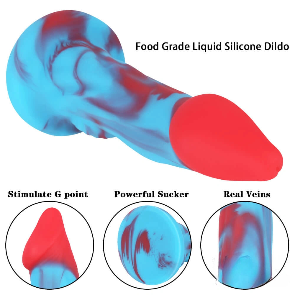 8.66in Penguin Arctic Animal Mix Color Dildo For Gay Couples