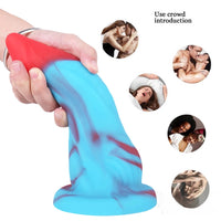 8.66in Penguin Arctic Animal Mix Color Dildo For Gay Couples