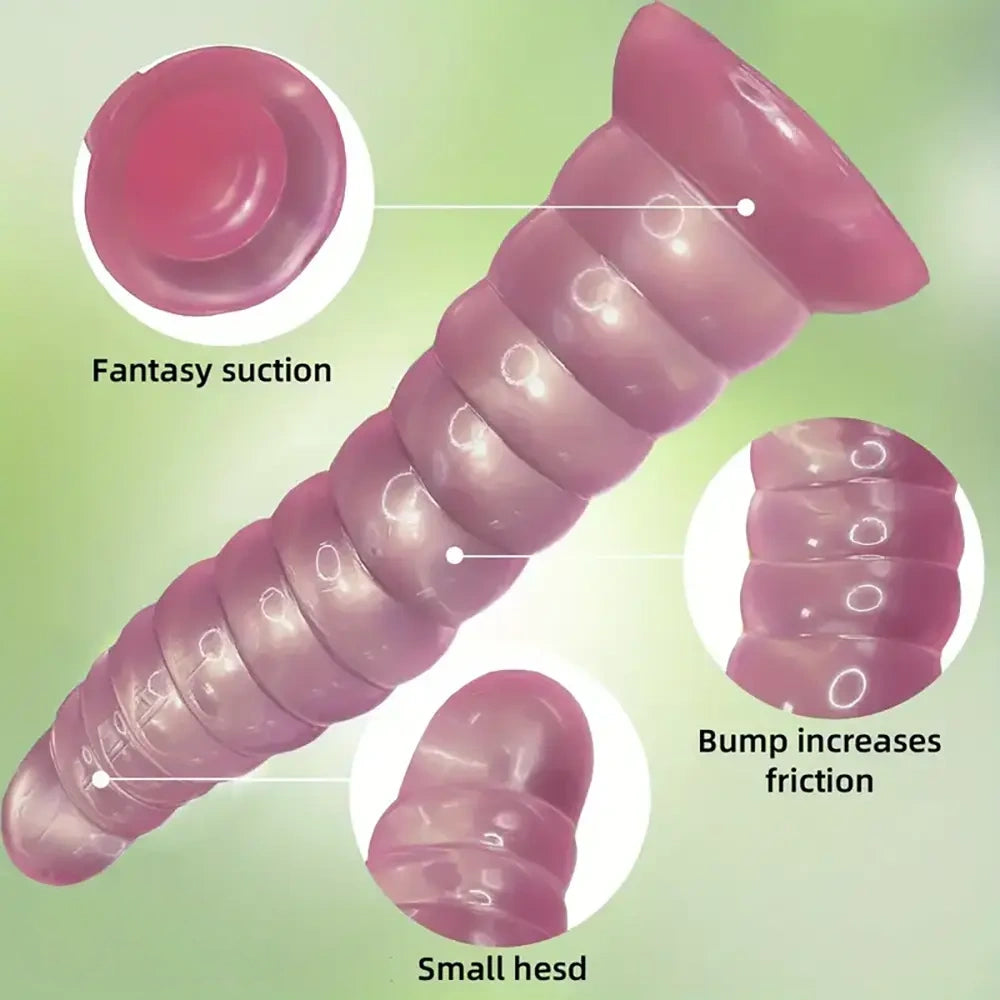 8.66in Pink PVC Monster Big Fantasy Odd Dildo For Women G Spot