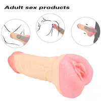 8.66in Pocket Pussy Dildo For Penis Masturbation Male Masturbator