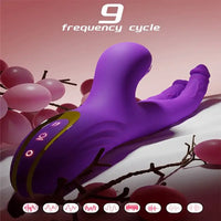 8.66in Powerful Dual-Head G-Spot Clitoral Stimulator Vibrating Dildo
