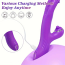 8.66in Powerful Dual-Head G-Spot Clitoral Stimulator Vibrating Dildo