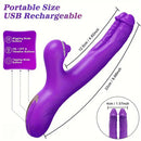 8.66in Powerful Dual-Head G-Spot Clitoral Stimulator Vibrating Dildo