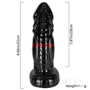 8.66in Real Big Black Monster Creature Dildo For Women Men