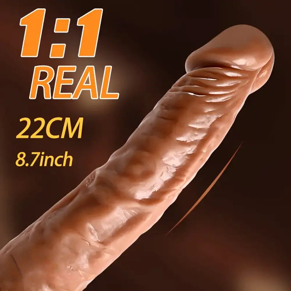 8.66in Real Big TPE Soft Dildo For Women Men Masturbator Sex Toy