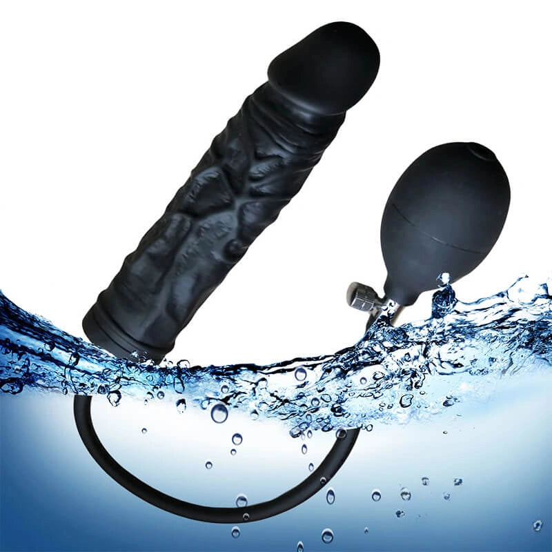 8.66in Real Lifelike Inflatable Dildo For Adult Females Males