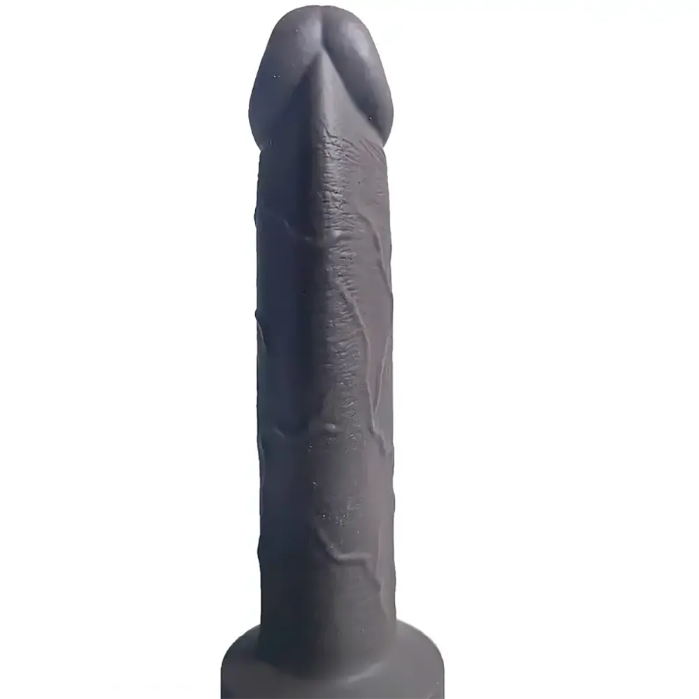 8.66in Real Silicone Soft Ebony Big Dildo For Adults G-Spot Stimulation