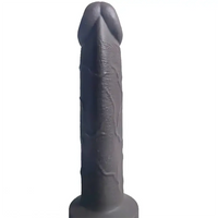 8.66in Real Silicone Soft Ebony Big Dildo For Adults G-Spot Stimulation