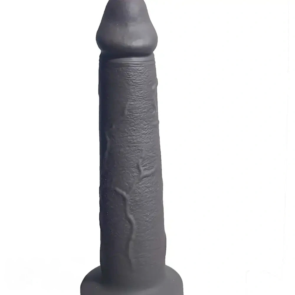 8.66in Real Silicone Soft Ebony Big Dildo For Adults G-Spot Stimulation