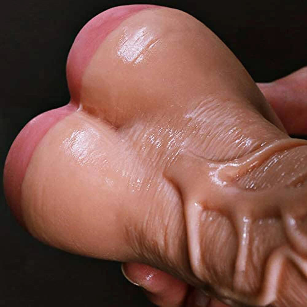 8.66in Real Texture Pussy Dildo For Men Women Sex Orgasm