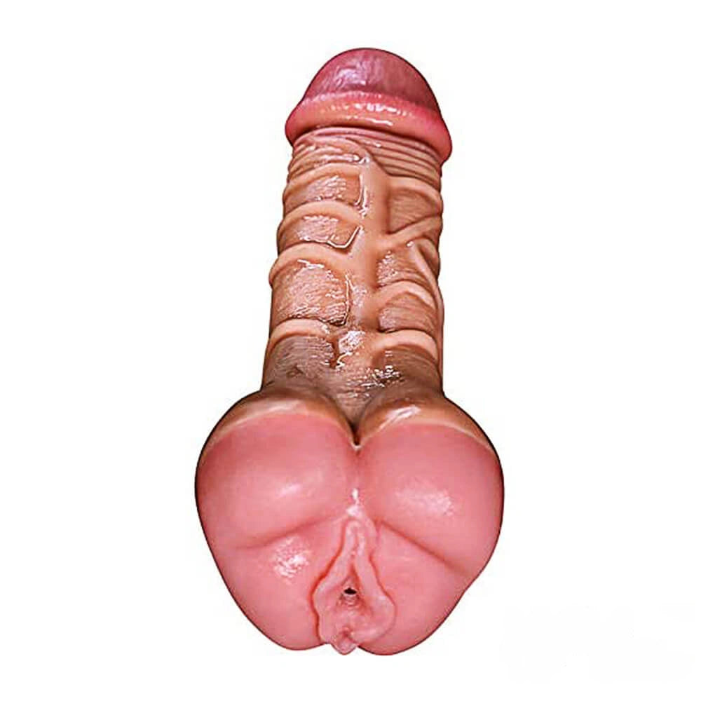8.66in Real Texture Pussy Dildo For Men Women Sex Orgasm