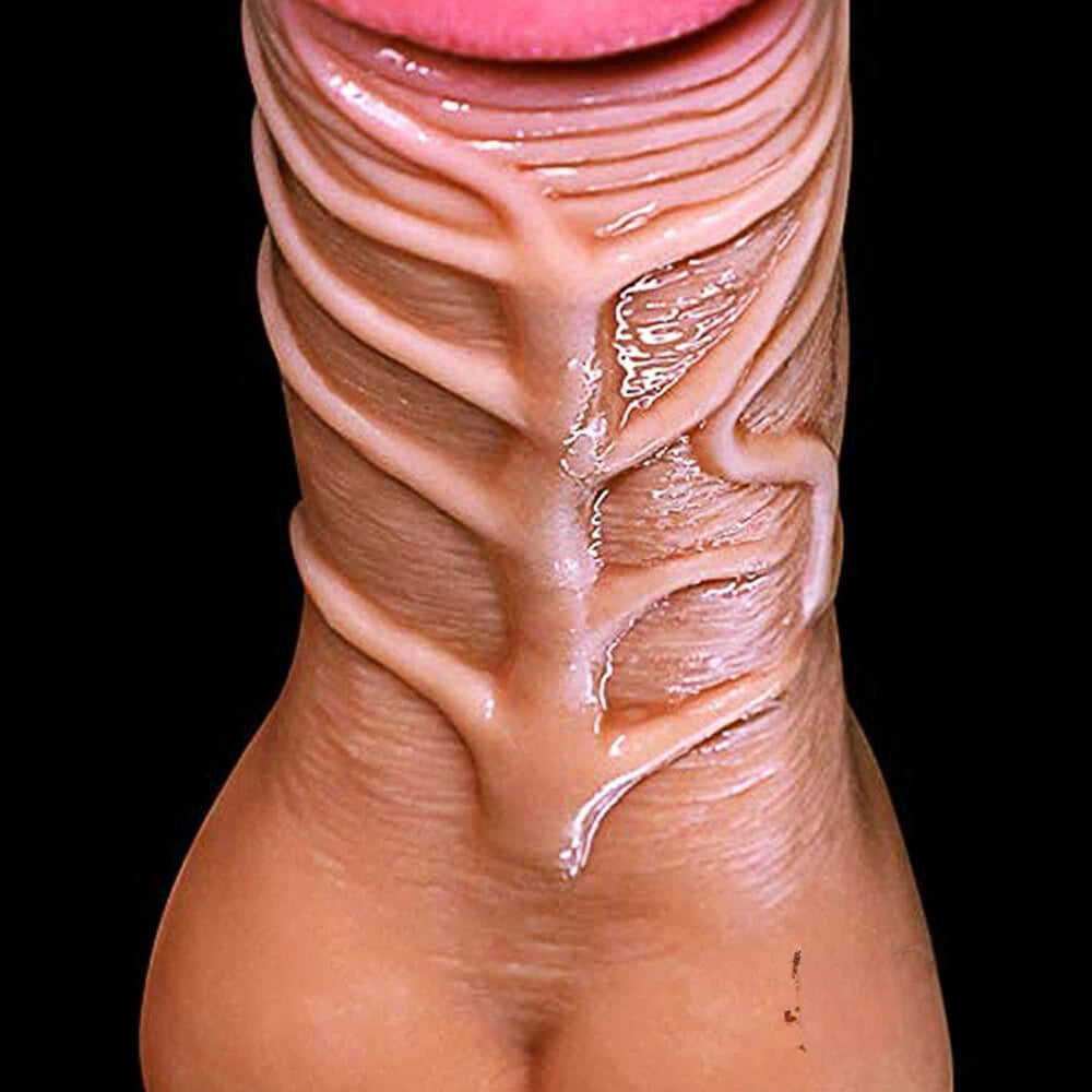8.66in Real Texture Pussy Dildo For Men Women Sex Orgasm