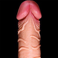 8.66in Real Texture Pussy Dildo For Men Women Sex Orgasm